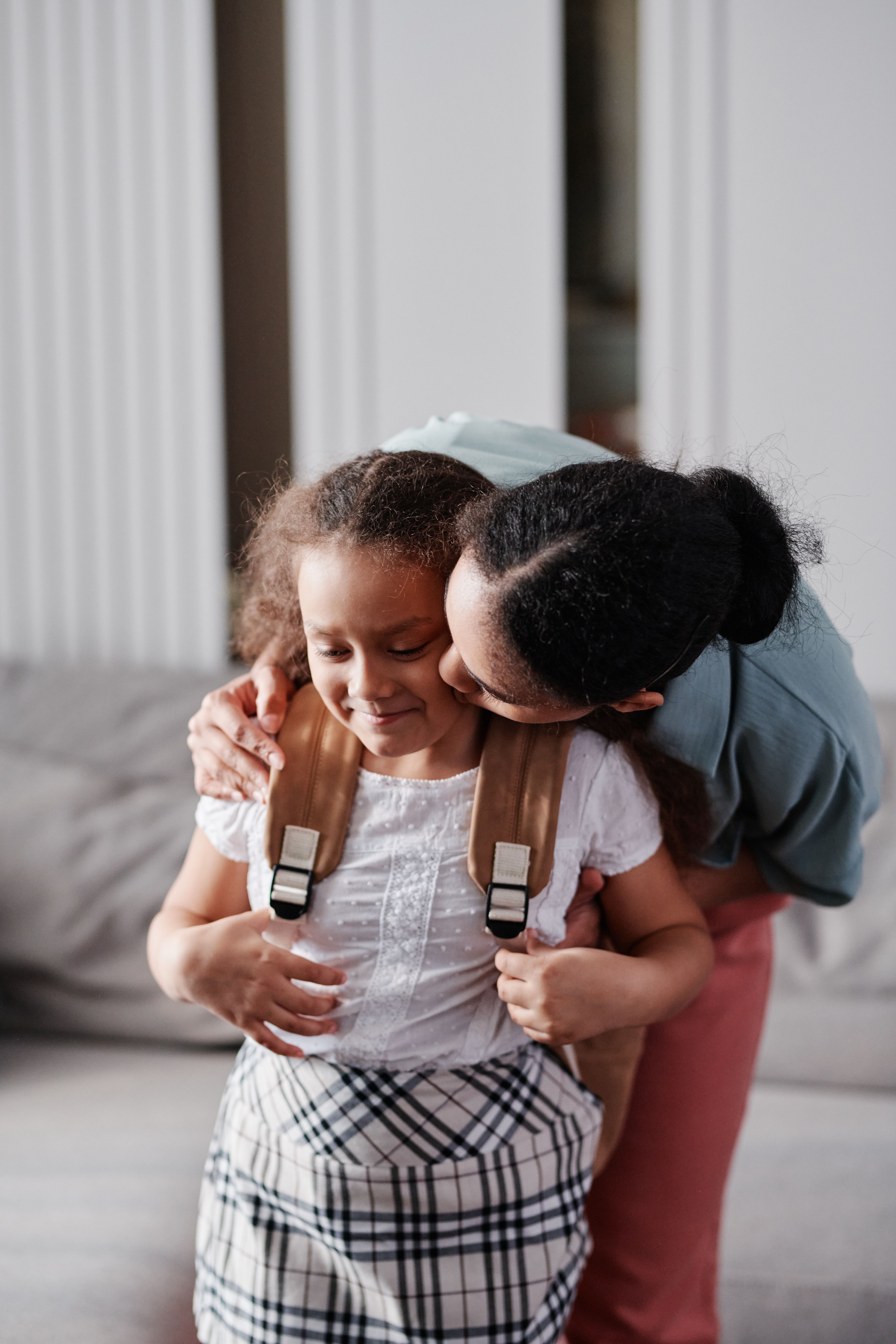 Care worker spending time with a person at home